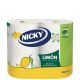 Nicky Limón Papel De Cocina Rollo de cocina absorbente sensación fresca y limpia 2 uds