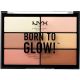 Nyx Professional Makeup Born To Glow! Highlighting Palette Paleta de iluminadores para brillo espectacular dando un toque único a tu maquillaje