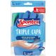 Spontex Guantes Triple Cara Talla L Guantes de triple cara extra resistentes con neopreno 2 uds