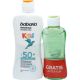 Babaria Kids Protector Solar Spf 50+ + After Sun Aloe Vera Gratis Pack regalo de protección solar infantil resistente al agua protege e hidrata antes y después del sol