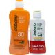 Babaria Protector Solar Spf 30+Aloe After Sun Gratis Pack regalo de protección solar resistente al agua protege e hidrata antes y después del sol