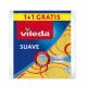 Vileda Bayeta Suave Formato Especial Bayeta de microfibra súper absorbente con tratamiento antibacterias 35x40 cm 2 uds