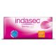 Indasec Compresas Dermo Seda Maxi Compresas antifugas y antiolores con doble núcleo absorbente 15 uds