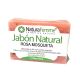 Naturafemme Jabón Natural Rosa Mosqueta Jabón de manos en pastilla sin conservantes recupera y calma pieles más castigas y dañadas 100 gr