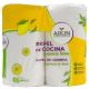 Arun Papel De Cocina Fragancia Limón Rollo multiusos resistente máxima absorción de doble capa 2 uds