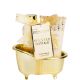 Idc Institute Scented Bath Gold Set Set de baño ideal para regalar reutilizable hidratante y relajante con dulce aroma a mandarina y granada