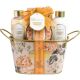 Idc Institute Scented Garden Cesta Set de baño relajante con fragancia a country rose mejora tu rutina de cuidado personal