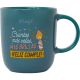 Mr. Wonderful Taza Cuantas Más Velas, Más Brillas Taza de cerámica con diseño y mensaje motivacional ideal para arrancar el día con una sonrisa 370 ml