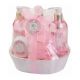 Markant Flor De Cerezo Set de baño gel 300ml+ champú 300ml+ bruma perfumada 220ml+jabon corporal+ esponja baño