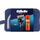 Gillette Proglide Maquinilla De Afeitar + Fusion Shave Gel Neceser Set de afeitar recorta afeita y perfila con precisión afeitado cómodo apurado y perfecto