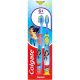 Colgate Cepillo Dental Suave Batman O Wonder Woman +6 Años Duplo Cepillo de dientes infantil para niños con dientes de leche o definitivos 2 uds