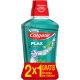 Colgate Enjuague Bucal Plax Soft Mint Duplo Formato Especial Colutorio elimina la placa bacteriana eficazmente ofreciendo un sabor suave y aliento fresco 2x500 ml