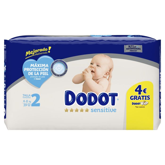 Pañales DODOT Sensitive talla 1 (de 2 a 5 kg) recién nacido caja 112  pañales - La Farmacia de enfrente