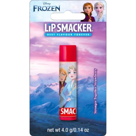 Lip Smacker Disney Princess Frozen Stronger Strawberry Lip Balm Bálsamo labial suaviza e hidrata con delicioso sabor para explorar la magia del mundo de las princesas