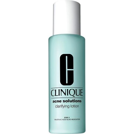 Clinique Acne Solutions Clarifying Lotion Step 2 Loción limpiadora elimina células muertas y reduce el exceso de grasa y las rojeces 200 ml