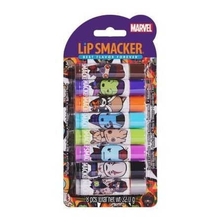 Lip Smacker Guardianes De La Galaxia Party Pack Bálsamo labial de diferentes sabores hidrata y protege 8 uds