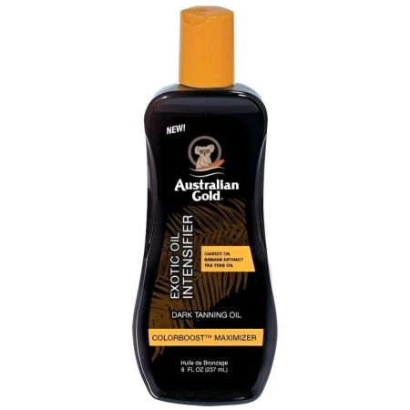 Australian Gold Exotic Oil Intensifier Dark Tanning Oil Aceite solar hidrata y acondiciona intensificador del bronceado 237 ml