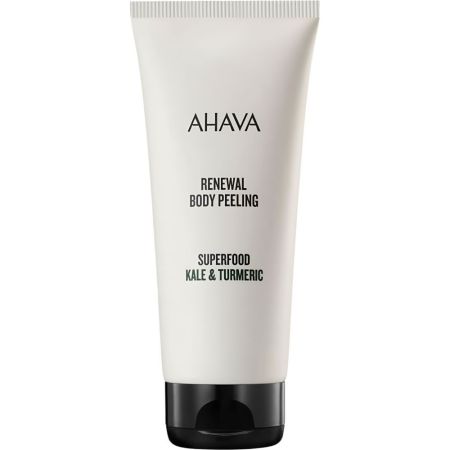 Ahava Kale & Turmeric Body Peeling Exfoliante corporal antienvejecimiento desintoxica refuerza y suaviza para piel más suave 200 ml