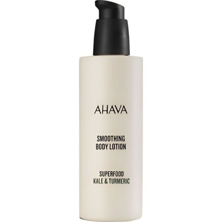 Ahava Superfood Kale & Turmeric Smoothing Body Lotion Loción corporal hidrata y protege profundamente los signos del evejecimiento 250 ml