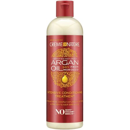 Creme Of Nature Argan Oil Intensive Conditioning Treatment Tratamiento intensivo hidratante desenreda fortalece y restaura con aceite de argán 354 ml