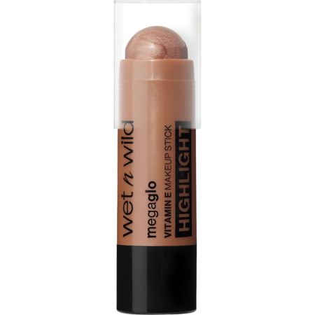 Wet N Wild Megaglo Vitamin E Makeup Stick Highlight Iluminador en barra multiusos fácil de aplicar para realzar perfilar y ocultar imperfecciones