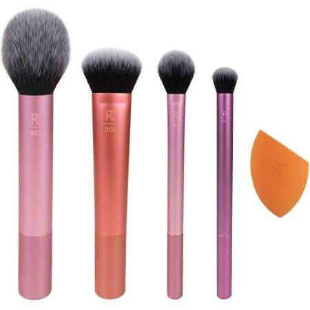 Real Techniques Everyday Essentials Set Set definitivo con todo lo que necesitas para un maquillaje de diario perfecto 5 uds