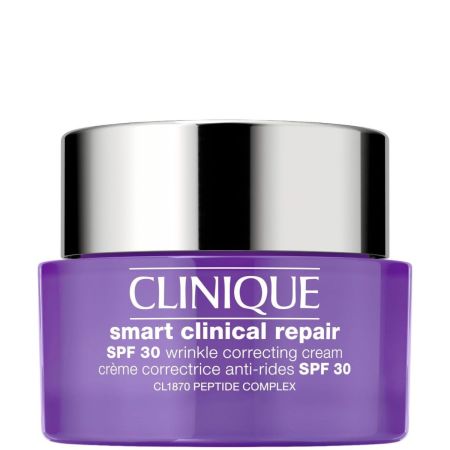 Clinique Smart Clinical Repair Wrinkle Correcting Cream Spf 30 Crema de día hidratante y ultranutritiva corrige líneas y arrugas para piel más elástica y rejuvenecida