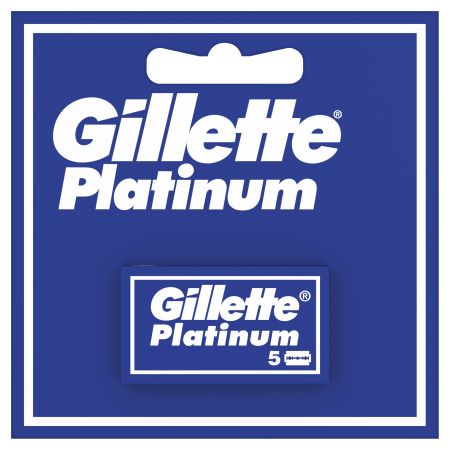 Gillette Platinum Maquinilla De Afeitar Recambio Maquinilla de afeitar de doble filo ofrece un afeitado apurado y suave 5 uds