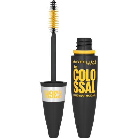 Maybelline The Colossal Longwear Mascara Máscara de pestañas ressitente al agua fija el volumen de tus pestañas hasta 36 horas