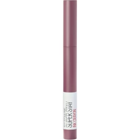 Maybelline Super Stay Ink Crayon Barra de labios con aplicador de precisión fácil de usar mate y cremosa de larga duración