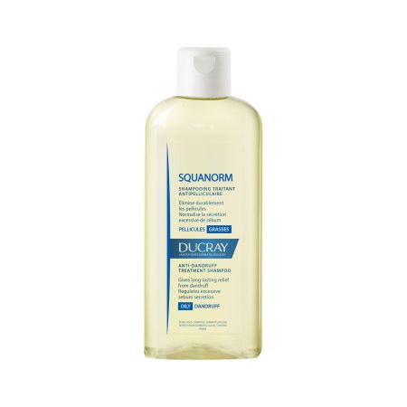 Ducray Squanorm Shampooing Traitant Antipelliculaire Champú anticaspa calma picores y rojeces para cabello graso 200 ml