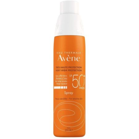 Avène Spray Spf 50+ Protector solar corporal protege del sol y de la deshidratación de la piel 200 ml