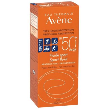 Avène Fluide Sport Spf 50+ Fluido solar reistente al agua y al sudor destinado para actividades deportivas intensas 100 ml