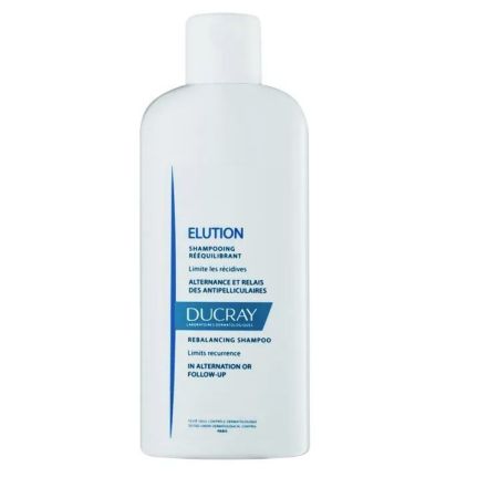 Ducray Elution Shampooing Rééquilibrant Champú anticaspa y calmante limpia con suavidad 400 ml