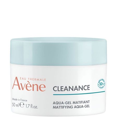 Avène Cleanance Aqua-Gel Matifiant Tratamiento ultraligero reduce brillos hidrata y cierra poros sin resecar 24 horas 50 ml