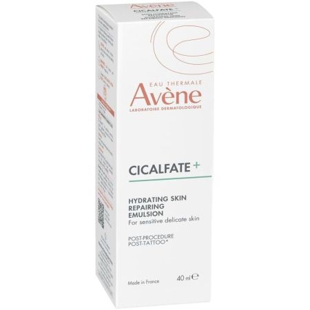 Avène Cicalfate+ Hydrating Skin Repairing Emulsion Emulsión hidratante reparadora camufla imperfecciones y aporta efecto buena cara 40 ml