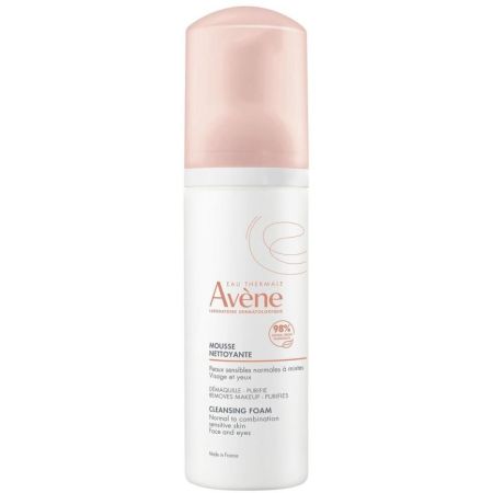 Avène Mousse Nettoyante Espuma limpiadora rostro y ojos limpia y desmaquilla con suavidad 150 ml