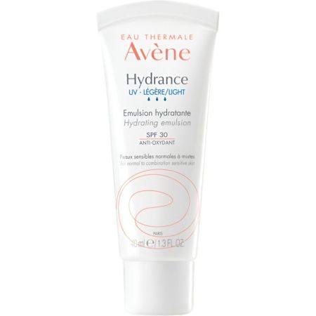 Avène Hydrance Uv-Légère Emulsion Hydratante Spf 30 Crema ligera sin parabenos calma matifica e hidrata la piel 40 ml