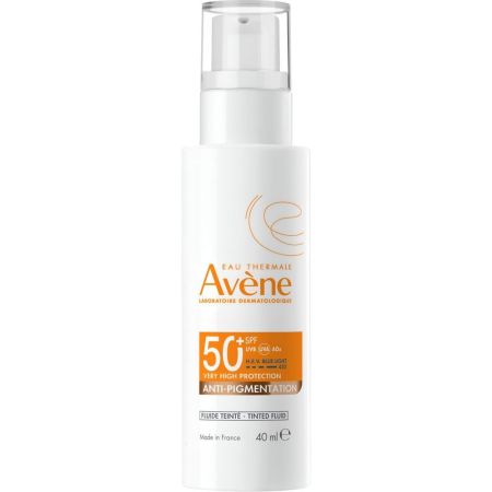 Avène Anti-Pigmentation Fluide Teinté Spf 50+ Fluido solar facial antipigmentación previene marcas y manchas pigmentarias fotoinducidas 40 ml