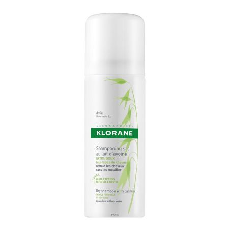 Klorane Dry Shampoo With Oar Milk Champú en seco absorbe el exceso de sebo del cabello devolviéndole un aspecto limpio 150 ml