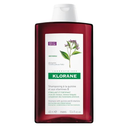 Klorane Shampooing Á La Quinine Et Aux Vitamines Champú fortalecedor recupera la fuerza y volumen de tu cabello 400 ml