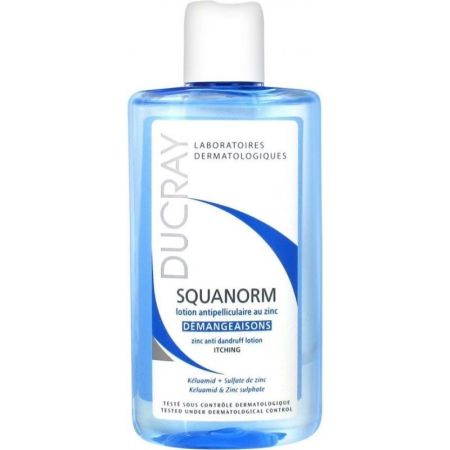 Ducray Squanorm Lotion Antipelliculaire Au Zinc Démangeaisons Loción anticaspa alivia picores y favorece la eliminación de caspa 200 ml