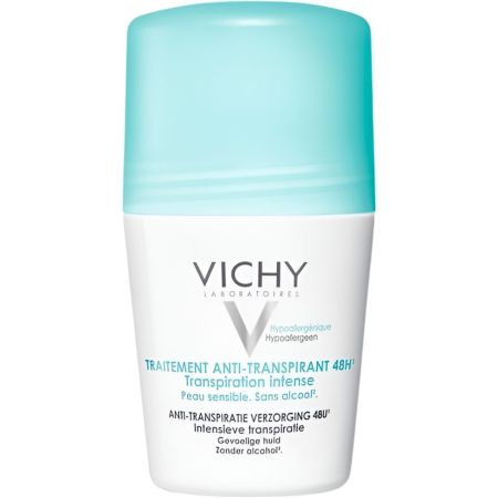 Vichy Traitement Anti-Transpirant 48 H Desodorante Roll-On Desodorante antitraspirante regulador del sudor 48 horas 50 ml