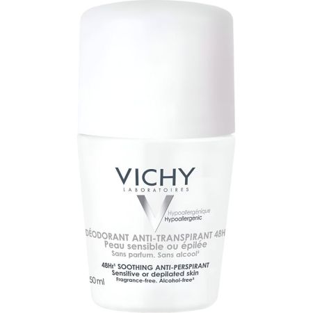 Vichy Déodorant Anti-Transpirant 48h Desodorante Roll-On Desodorante antitraspirante 48 horas 50 ml