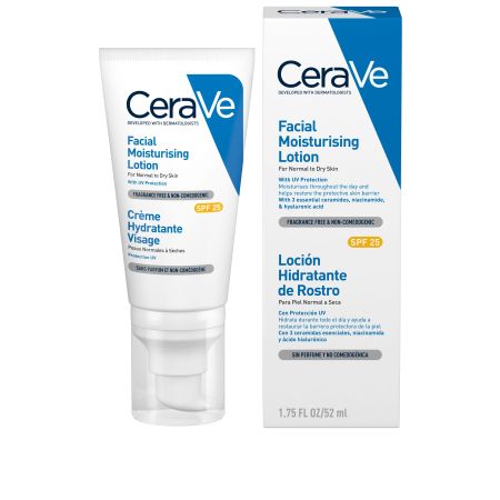 Cerave Facial Moisturising Lotion Spf 25 Loción hidratante reparadora y restauradora de la estructura de la piel 52 ml