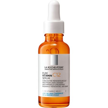 La Roche Posay Vitamin C12 Pure Sérum Concentré Rénovateur Éclat Sérum antiarrugas restaura la firmeza e ilumina al instante para piel rejuvenecida y radiante 30 ml