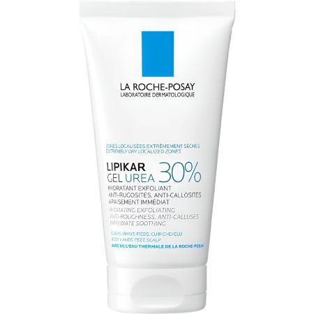 La Roche Posay Lipikar Gel Urea 30% Hydratant Exfoliant Gel hidratante exfoliante combate arrugas y líneas de expresión suavizando hasta 48 horas 50 ml