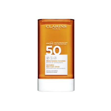 Clarins Stick Solaire Invisible Zones Sensibles Spf 50 Stick solar invisible de muy alta protección para zonas sensibles 17 gr