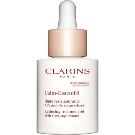 Clarins Calm-Essentiel Huile Restructurante Aceite hidratante y reparador piel reconfortada flexible y suave 30 ml