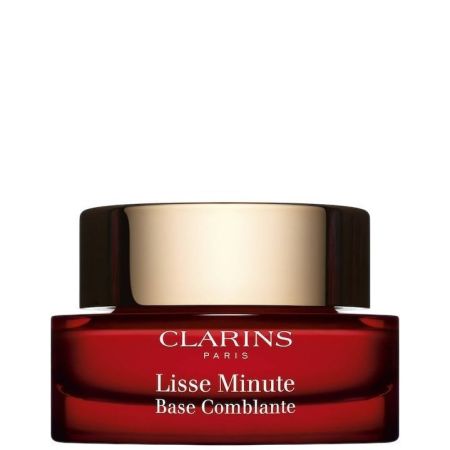 Clarins Lisse Minute Base Coblande Prebase de maquillaje rellenadora suaviza líneas de expresión arrugas y poros para piel perfecta 15 ml